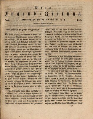 Neue Jugendzeitung (Bildungsblätter oder Zeitung für die Jugend) Donnerstag 27. November 1817