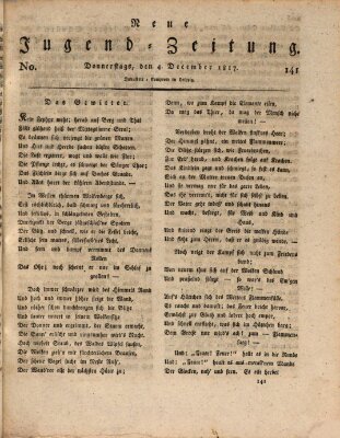 Neue Jugendzeitung (Bildungsblätter oder Zeitung für die Jugend) Donnerstag 4. Dezember 1817