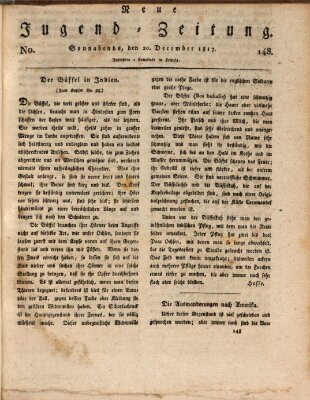 Neue Jugendzeitung (Bildungsblätter oder Zeitung für die Jugend) Samstag 20. Dezember 1817