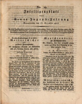 Neue Jugendzeitung (Bildungsblätter oder Zeitung für die Jugend) Samstag 13. Dezember 1817