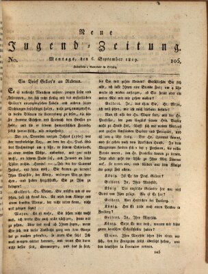 Neue Jugendzeitung (Bildungsblätter oder Zeitung für die Jugend) Montag 6. September 1819