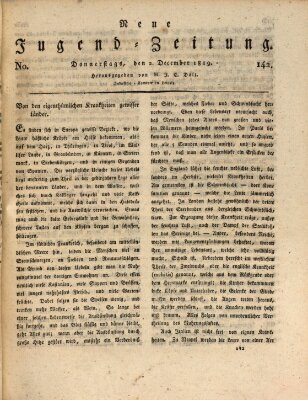 Neue Jugendzeitung (Bildungsblätter oder Zeitung für die Jugend) Donnerstag 2. Dezember 1819