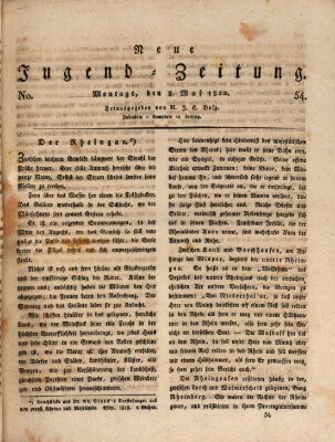 Neue Jugendzeitung (Bildungsblätter oder Zeitung für die Jugend) Montag 8. Mai 1820