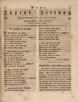 Neue Jugendzeitung (Bildungsblätter oder Zeitung für die Jugend) Donnerstag 22. Juni 1820