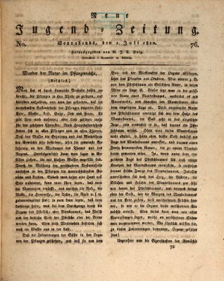 Neue Jugendzeitung (Bildungsblätter oder Zeitung für die Jugend) Samstag 1. Juli 1820