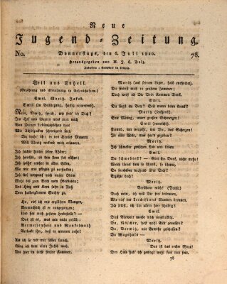 Neue Jugendzeitung (Bildungsblätter oder Zeitung für die Jugend) Donnerstag 6. Juli 1820