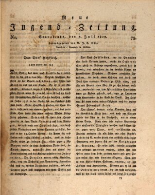 Neue Jugendzeitung (Bildungsblätter oder Zeitung für die Jugend) Samstag 8. Juli 1820