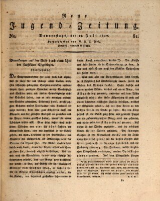 Neue Jugendzeitung (Bildungsblätter oder Zeitung für die Jugend) Donnerstag 13. Juli 1820