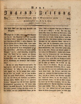 Neue Jugendzeitung (Bildungsblätter oder Zeitung für die Jugend) Donnerstag 7. September 1820