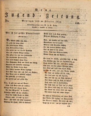 Neue Jugendzeitung (Bildungsblätter oder Zeitung für die Jugend) Montag 30. Oktober 1820