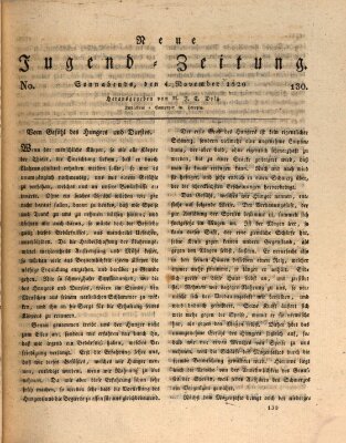 Neue Jugendzeitung (Bildungsblätter oder Zeitung für die Jugend) Samstag 4. November 1820