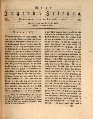 Neue Jugendzeitung (Bildungsblätter oder Zeitung für die Jugend) Samstag 11. November 1820