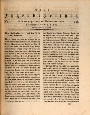 Neue Jugendzeitung (Bildungsblätter oder Zeitung für die Jugend) Donnerstag 16. November 1820