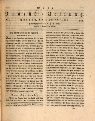 Neue Jugendzeitung (Bildungsblätter oder Zeitung für die Jugend) Samstag 16. Dezember 1820