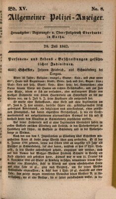 Allgemeiner Polizei-Anzeiger Donnerstag 28. Juli 1842