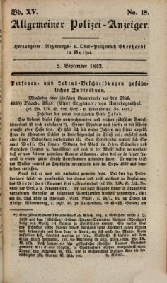 Allgemeiner Polizei-Anzeiger Montag 5. September 1842