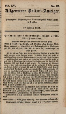 Allgemeiner Polizei-Anzeiger Montag 17. Oktober 1842