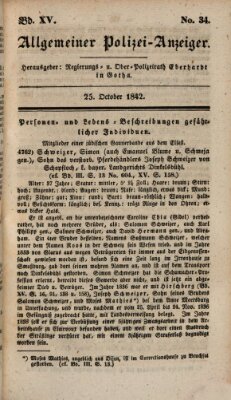 Allgemeiner Polizei-Anzeiger Dienstag 25. Oktober 1842