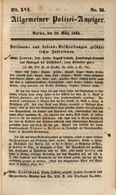 Allgemeiner Polizei-Anzeiger Donnerstag 23. März 1843