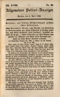 Allgemeiner Polizei-Anzeiger Montag 8. April 1844