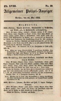 Allgemeiner Polizei-Anzeiger Donnerstag 16. Mai 1844