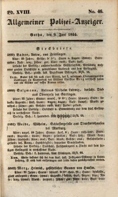 Allgemeiner Polizei-Anzeiger Sonntag 9. Juni 1844