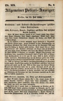 Allgemeiner Polizei-Anzeiger Donnerstag 25. Juli 1844