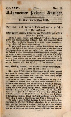 Allgemeiner Polizei-Anzeiger Dienstag 9. März 1847