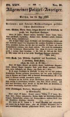 Allgemeiner Polizei-Anzeiger Samstag 15. Mai 1847