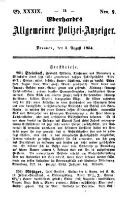 Eberhardt's allgemeiner Polizei-Anzeiger (Allgemeiner Polizei-Anzeiger) Donnerstag 3. August 1854