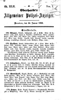 Eberhardt's allgemeiner Polizei-Anzeiger (Allgemeiner Polizei-Anzeiger) Donnerstag 24. Januar 1856