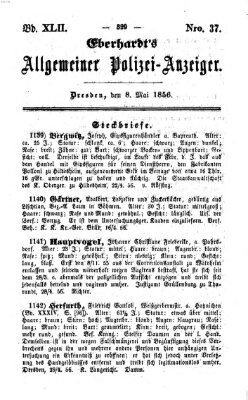 Eberhardt's allgemeiner Polizei-Anzeiger (Allgemeiner Polizei-Anzeiger) Donnerstag 8. Mai 1856