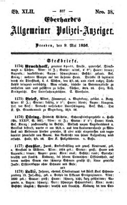 Eberhardt's allgemeiner Polizei-Anzeiger (Allgemeiner Polizei-Anzeiger) Freitag 9. Mai 1856