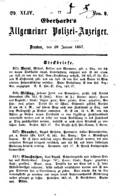 Eberhardt's allgemeiner Polizei-Anzeiger (Allgemeiner Polizei-Anzeiger) Donnerstag 29. Januar 1857