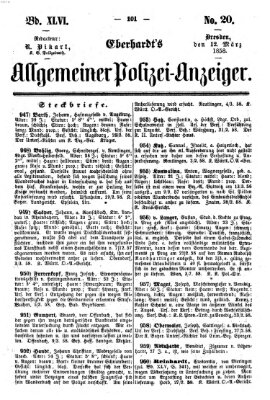 Eberhardt's allgemeiner Polizei-Anzeiger (Allgemeiner Polizei-Anzeiger) Freitag 12. März 1858