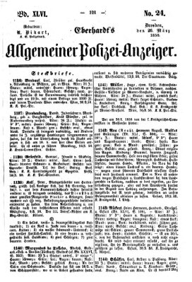 Eberhardt's allgemeiner Polizei-Anzeiger (Allgemeiner Polizei-Anzeiger) Freitag 26. März 1858