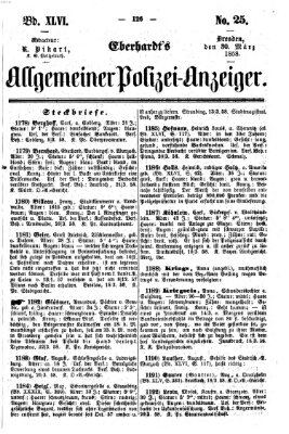 Eberhardt's allgemeiner Polizei-Anzeiger (Allgemeiner Polizei-Anzeiger) Dienstag 30. März 1858