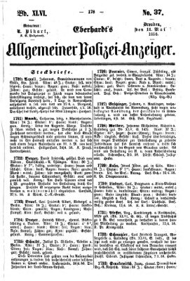 Eberhardt's allgemeiner Polizei-Anzeiger (Allgemeiner Polizei-Anzeiger) Dienstag 11. Mai 1858