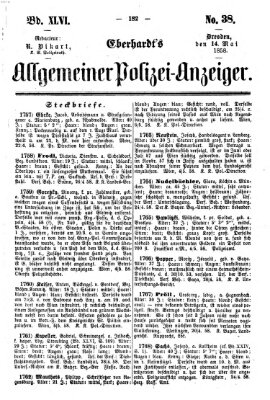 Eberhardt's allgemeiner Polizei-Anzeiger (Allgemeiner Polizei-Anzeiger) Freitag 14. Mai 1858