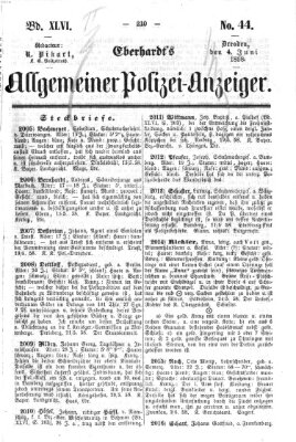 Eberhardt's allgemeiner Polizei-Anzeiger (Allgemeiner Polizei-Anzeiger) Freitag 4. Juni 1858