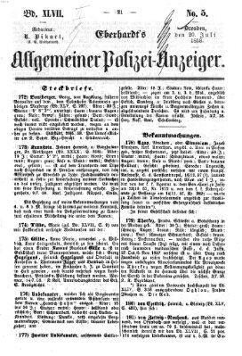 Eberhardt's allgemeiner Polizei-Anzeiger (Allgemeiner Polizei-Anzeiger) Dienstag 20. Juli 1858