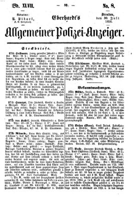 Eberhardt's allgemeiner Polizei-Anzeiger (Allgemeiner Polizei-Anzeiger) Freitag 30. Juli 1858