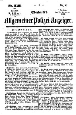 Eberhardt's allgemeiner Polizei-Anzeiger (Allgemeiner Polizei-Anzeiger) Freitag 7. Januar 1859