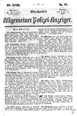 Eberhardt's allgemeiner Polizei-Anzeiger (Allgemeiner Polizei-Anzeiger) Freitag 4. März 1859