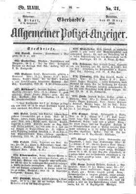 Eberhardt's allgemeiner Polizei-Anzeiger (Allgemeiner Polizei-Anzeiger) Dienstag 15. März 1859