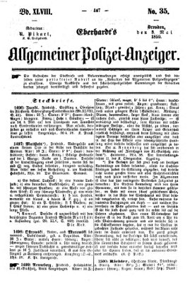 Eberhardt's allgemeiner Polizei-Anzeiger (Allgemeiner Polizei-Anzeiger) Dienstag 3. Mai 1859