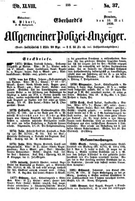 Eberhardt's allgemeiner Polizei-Anzeiger (Allgemeiner Polizei-Anzeiger) Dienstag 10. Mai 1859