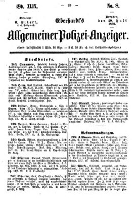 Eberhardt's allgemeiner Polizei-Anzeiger (Allgemeiner Polizei-Anzeiger) Freitag 29. Juli 1859