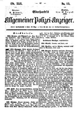 Eberhardt's allgemeiner Polizei-Anzeiger (Allgemeiner Polizei-Anzeiger) Dienstag 23. August 1859