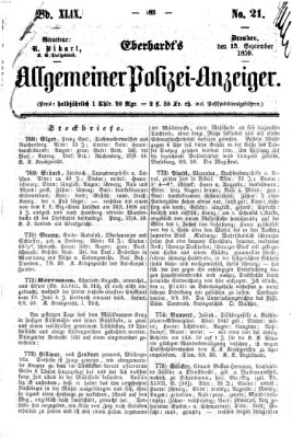 Eberhardt's allgemeiner Polizei-Anzeiger (Allgemeiner Polizei-Anzeiger) Dienstag 13. September 1859